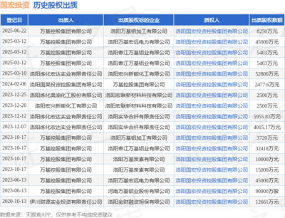 國(guó)宏投資接受萬基控股集團(tuán)8250萬元股權(quán)出質(zhì)，以自有資金深化投資布局